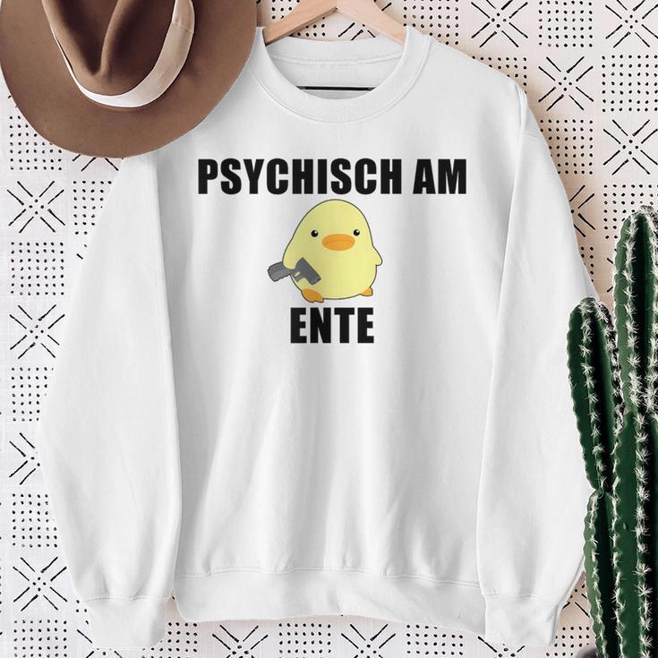 Psychisch Am Ente Sweatshirt Geschenke für alte Frauen