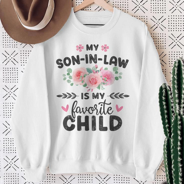 Son-In-Law Favorite Child For Mom-In-Law Sweatshirt Gifts for Old Women