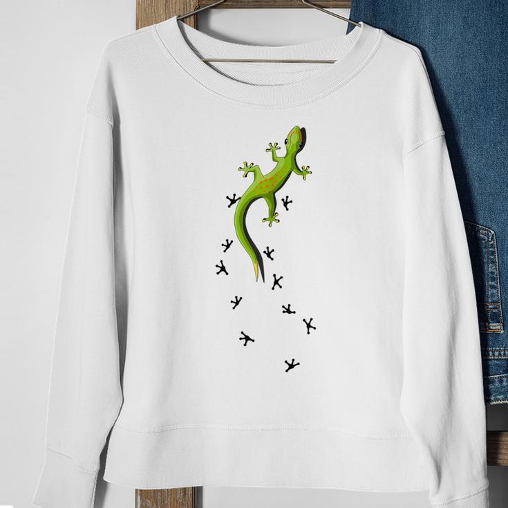 Für Echsen & Reptilien Fans Kletternder Salamander Gecko Sweatshirt Geschenke für alte Frauen