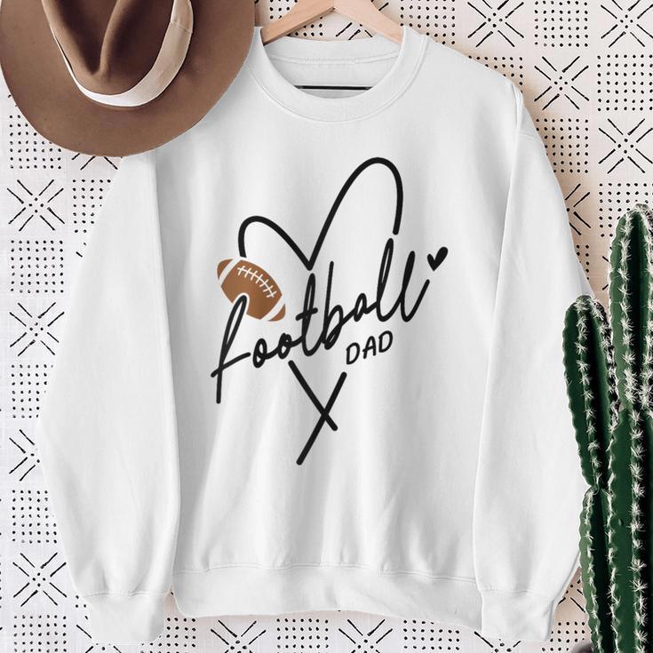 Fußball Papa Für Ihn Männer Familie Matching Spieleratertag Raglan Sweatshirt Geschenke für alte Frauen