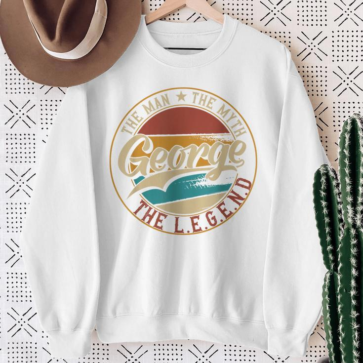 George The Man The Myth The Legend Sweatshirt Gifts for Old Women