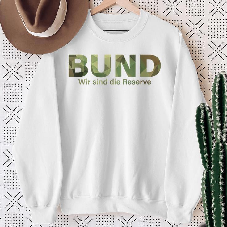 With German Army Motif Wir Sind Die Reserve Der Bundeswehr Wir Sind Die Reserve Sweatshirt Geschenke für alte Frauen