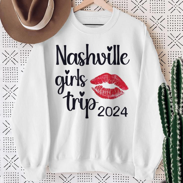 Girls Trip Nashville 2024 Weekend Birthday Party Women Sweatshirt Gifts for Old Women
