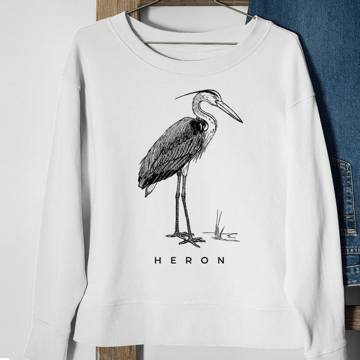 Great Blue Heron Bird Birdwatcher Sweatshirt Gifts for Old Women