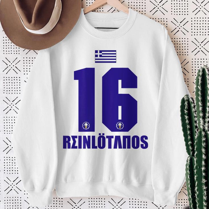 Greece Sauf Jersey Reinolötanos Saufamen S Sweatshirt Geschenke für alte Frauen