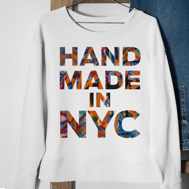 Handmade In Nyc Native New Yorker Graffiti Sweatshirt Gifts for Old Women