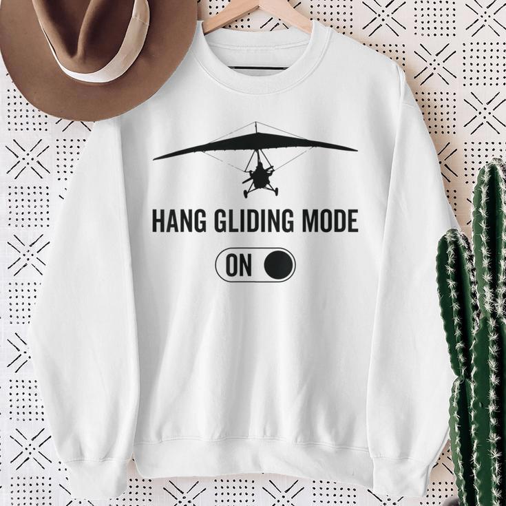 Hang Gliding Mode On Glider Hang Gliding Sweatshirt Gifts for Old Women