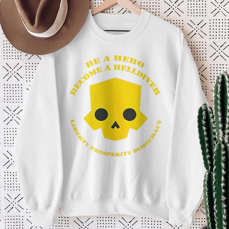 Helldiver Hero Sweatshirt Gifts for Old Women