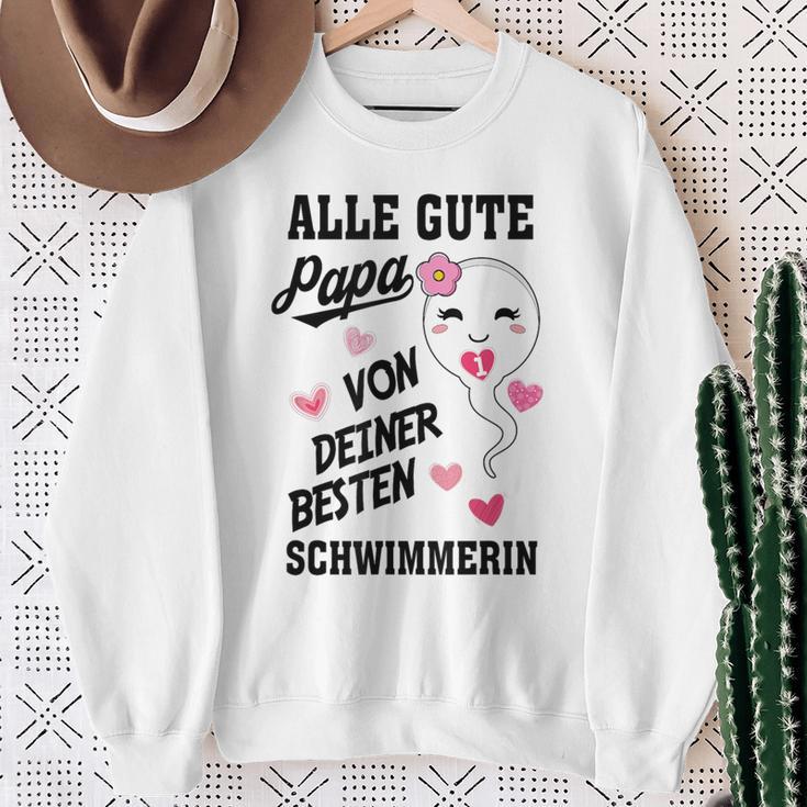 Herren Alles Gute Papa Wünscht Dir Deine Bester Swimmer S Sweatshirt Geschenke für alte Frauen