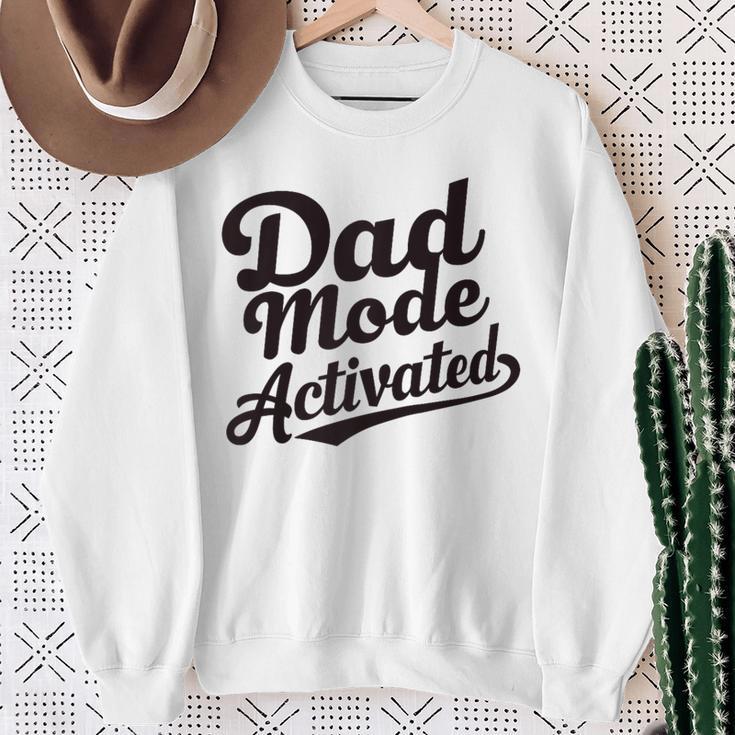 Herren Dad Life Dad Mode Aktiviertes Zitatatertag Papa Bod Raglan Sweatshirt Geschenke für alte Frauen