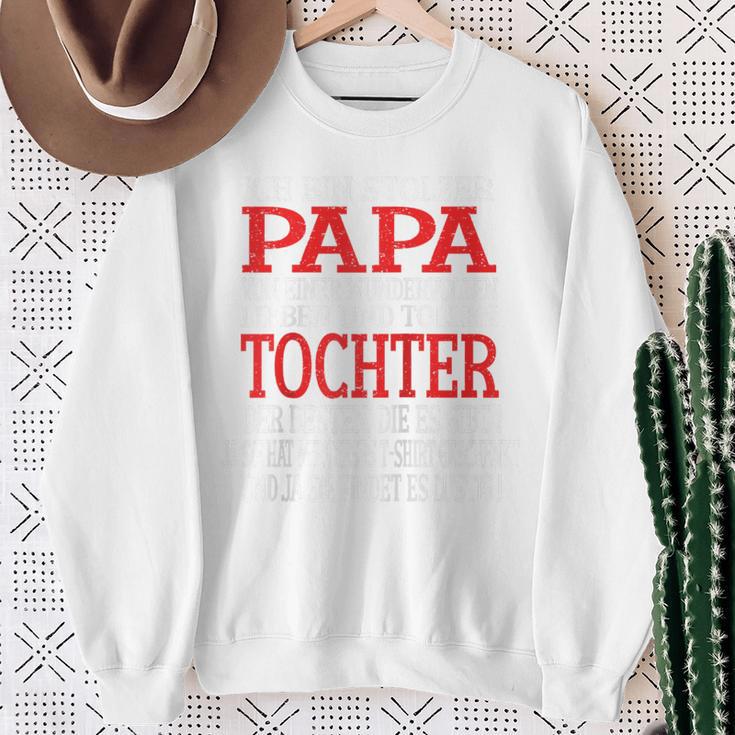 Herren Ich Bin Stolzer Papa Einer Wundervollen Tochter -Atertag Raglan Sweatshirt Geschenke für alte Frauen