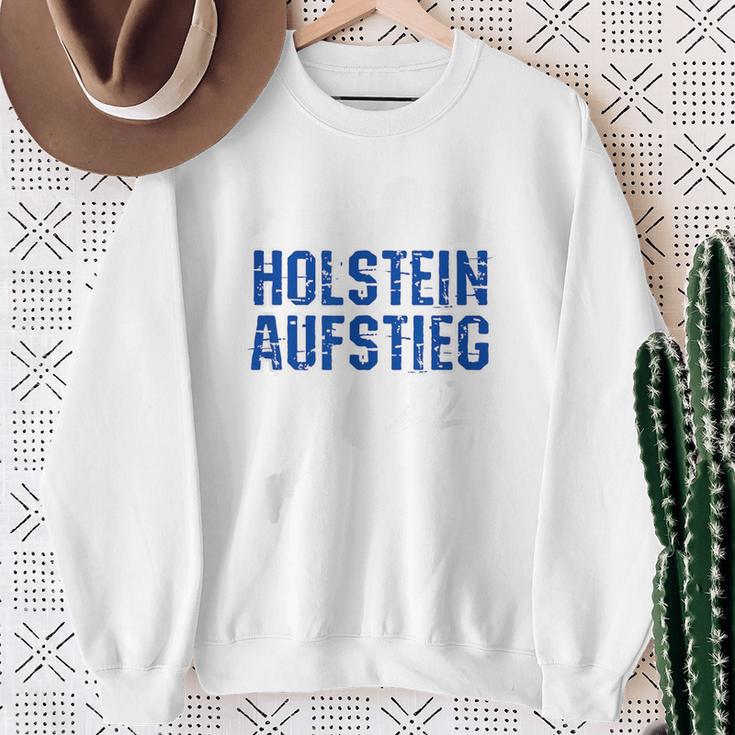 Holstein Football Kicken Fan Kiel Stadium Blue Gray Sweatshirt Geschenke für alte Frauen