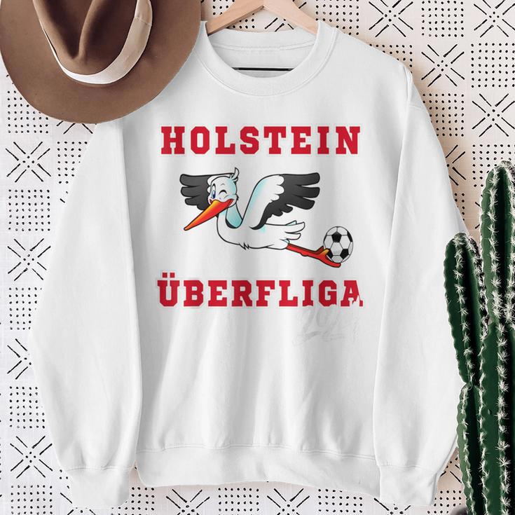 Holstein Fußball Kicken Fan Kiel Stadion Blau Weiss Sweatshirt Geschenke für alte Frauen