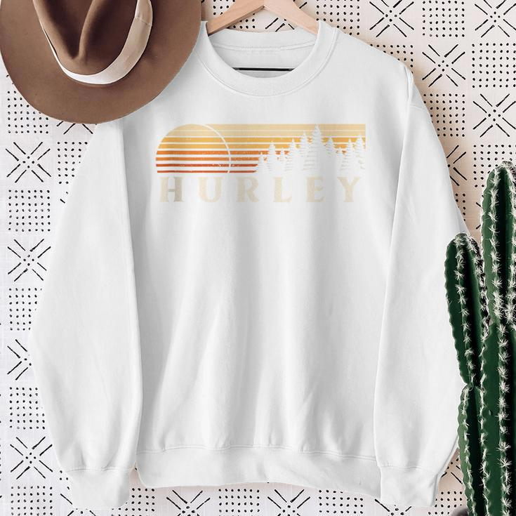 Hurley Al Vintage Evergreen Sunset Eighties Retro Sweatshirt Gifts for Old Women
