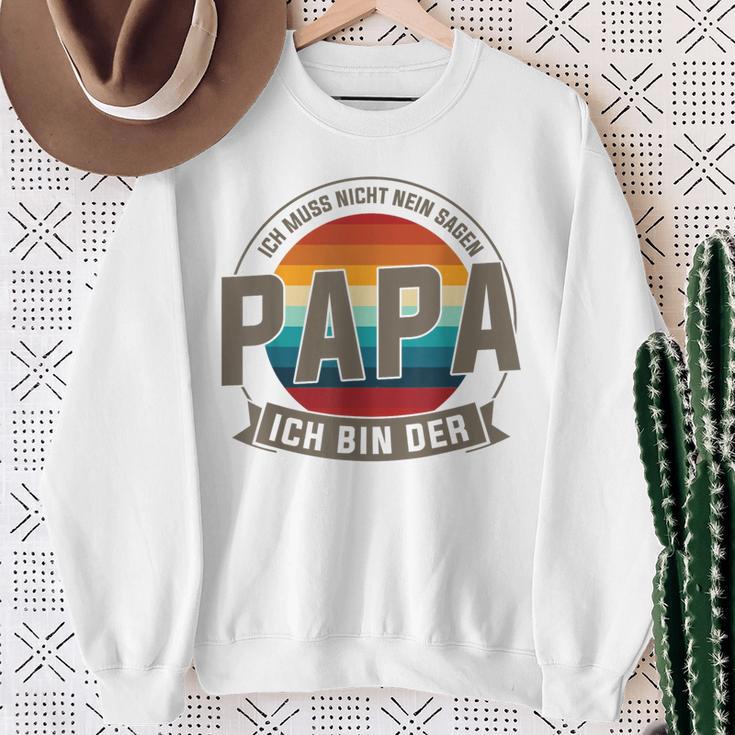 Ich Bin Der Papa Papa Familie Sweatshirt Geschenke für alte Frauen