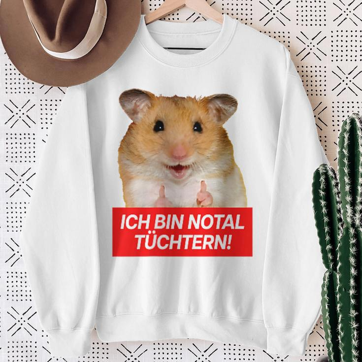 Ich Bin Notal Tüchtern Hamster Meme Total Schüchtern Sweatshirt Geschenke für alte Frauen