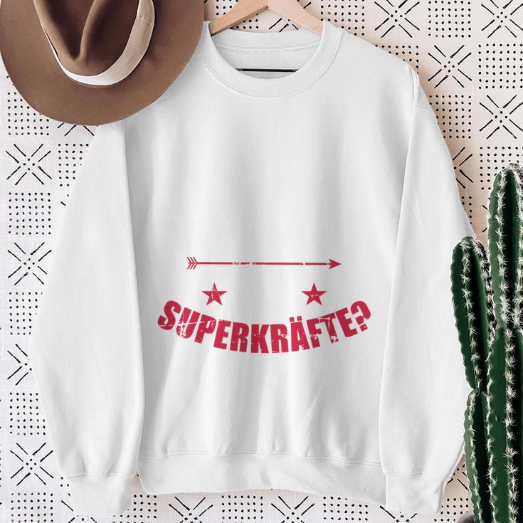 Ich Bin Papa Und Bonus Papa Was Sind Deine Superkräfte Sweatshirt Geschenke für alte Frauen