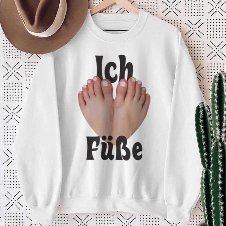 Ich Liebe Füße Lustiges Sweatshirt Geschenke für alte Frauen