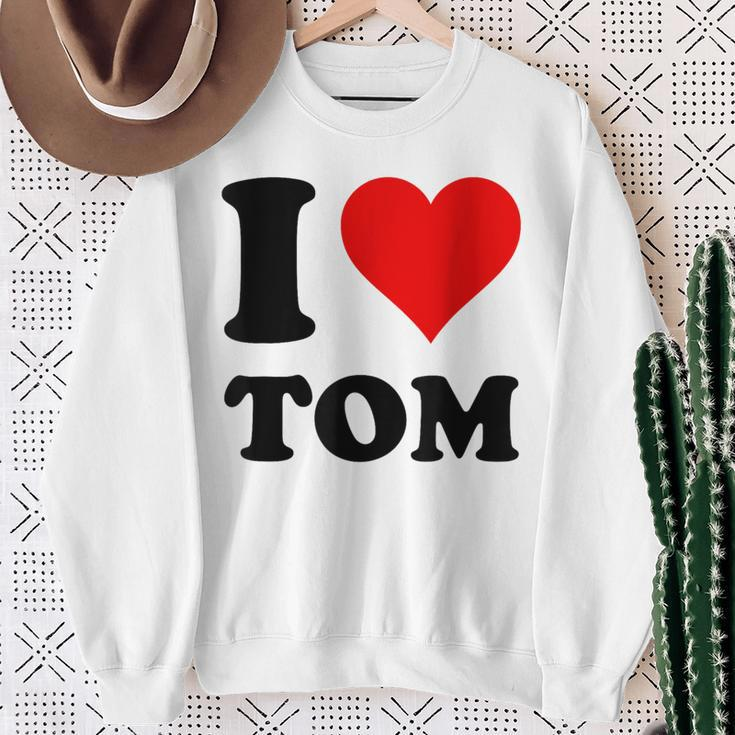 Ich Liebe Tom Sweatshirt Geschenke für alte Frauen