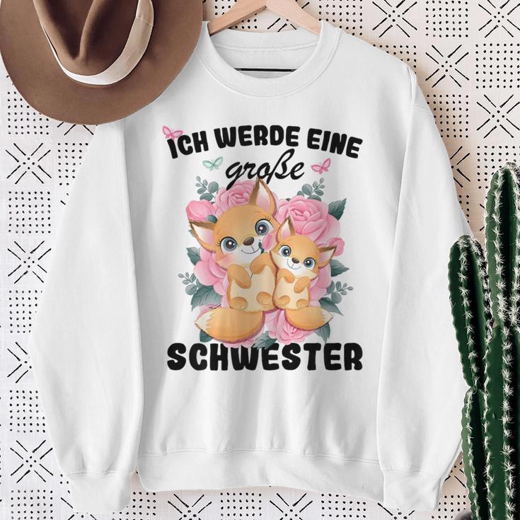 Ich Werde Große Schwester Sweatshirt, Ankündigung Geschwisterliebe Geschenke für alte Frauen