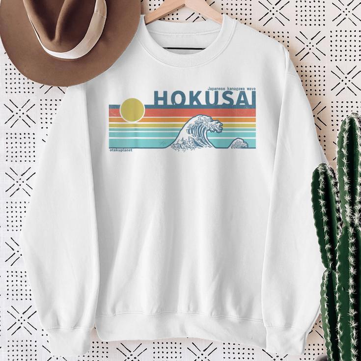 Japanische Kanagawa-Welle In Der Retro-Vaporwave-Ästhetik Sweatshirt Geschenke für alte Frauen