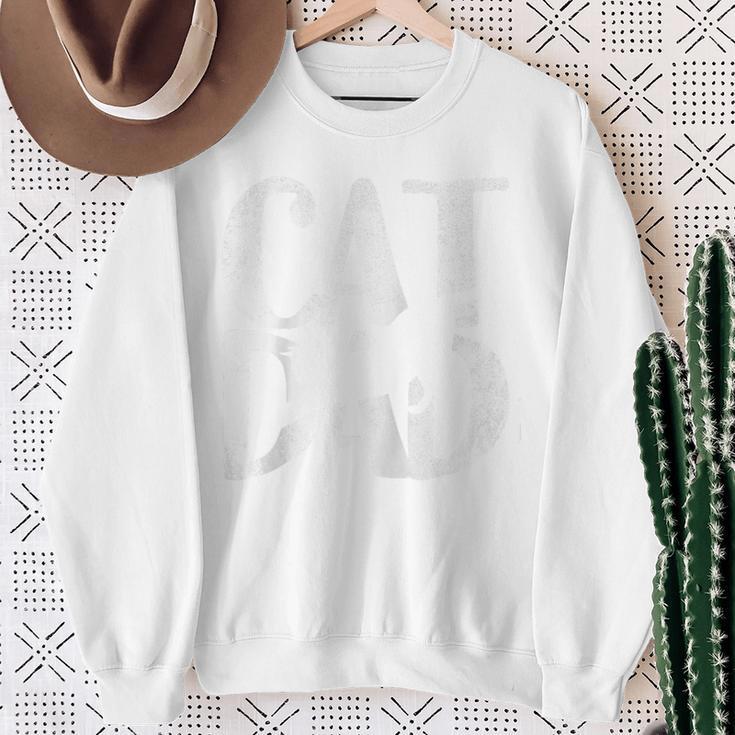 Katze Papa Männeratertag Weihnachten Geburtstag Besteintage Raglan Sweatshirt Geschenke für alte Frauen