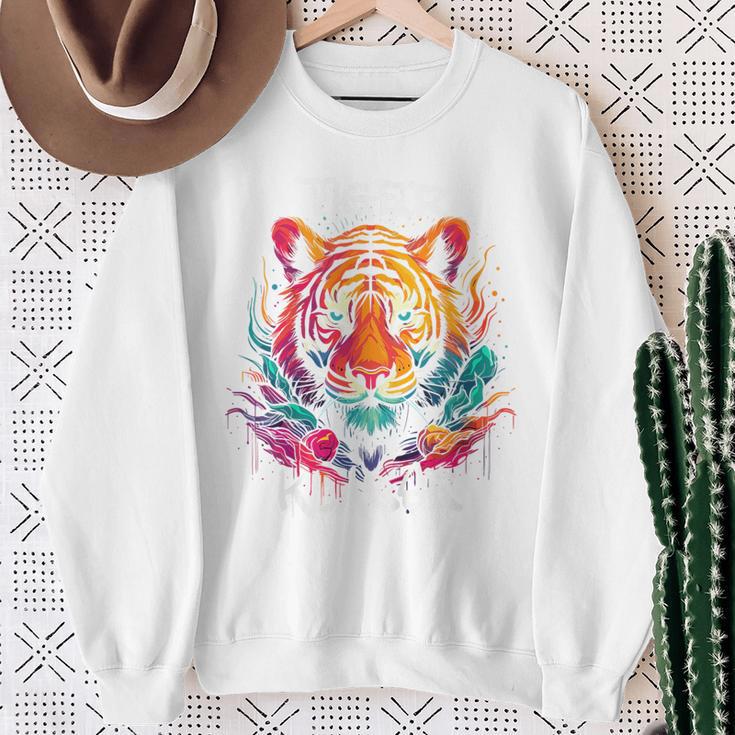 Kinder Cooler Tiger Für Tigerklasse Grundschule Klassentier Sweatshirt Geschenke für alte Frauen