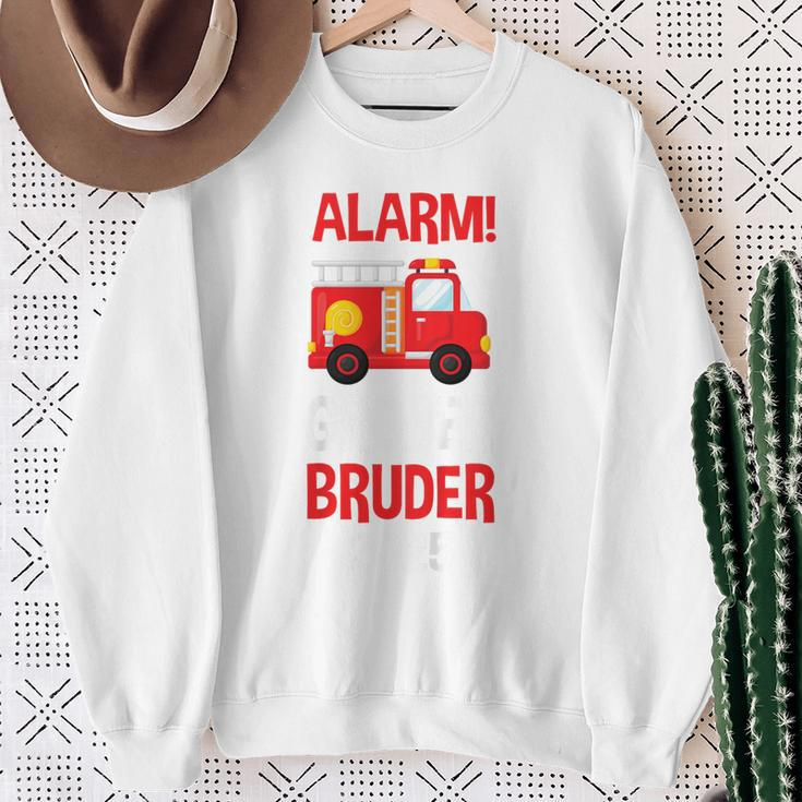Kinder Großer Bruder 2025 Feuerwehr Sweatshirt Geschenke für alte Frauen