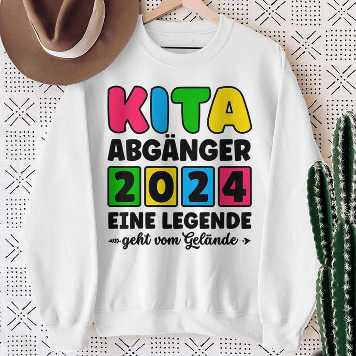 Kinder Kita Abgänger 2024 Schulkind Schule Letzter Tag Einschulung Sweatshirt Geschenke für alte Frauen