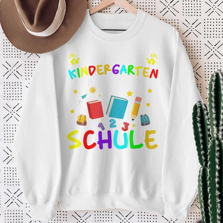 Kinder Mach's Gut Kindergarten Ich Rocke Jetzt Die Schule Sweatshirt Geschenke für alte Frauen