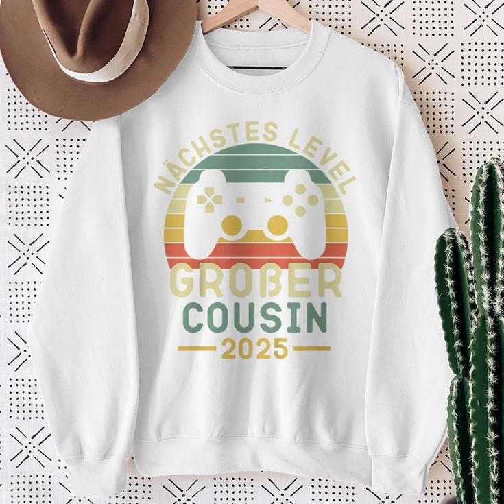 Kinder Nächstes Level Großer Cousin 2025 Großer Cousin 2025 Sweatshirt Geschenke für alte Frauen