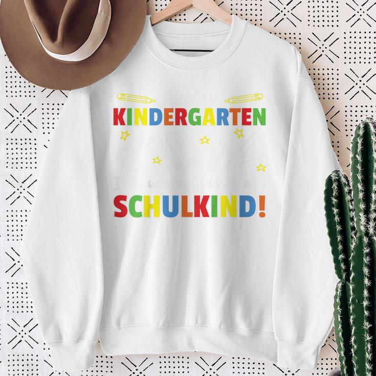 Kinder Tschüss Kindergarten Ich Werde Jetzt Ein Schulkind Sweatshirt Geschenke für alte Frauen