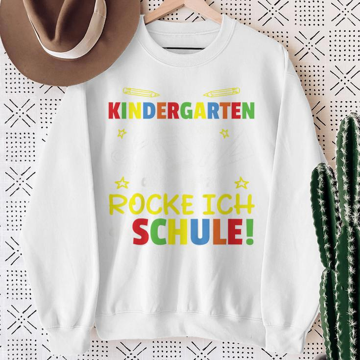 Kindergarten Abschied Jetzt Rocke Ich Die Schule Kindergarten Farewell Sweatshirt Geschenke für alte Frauen