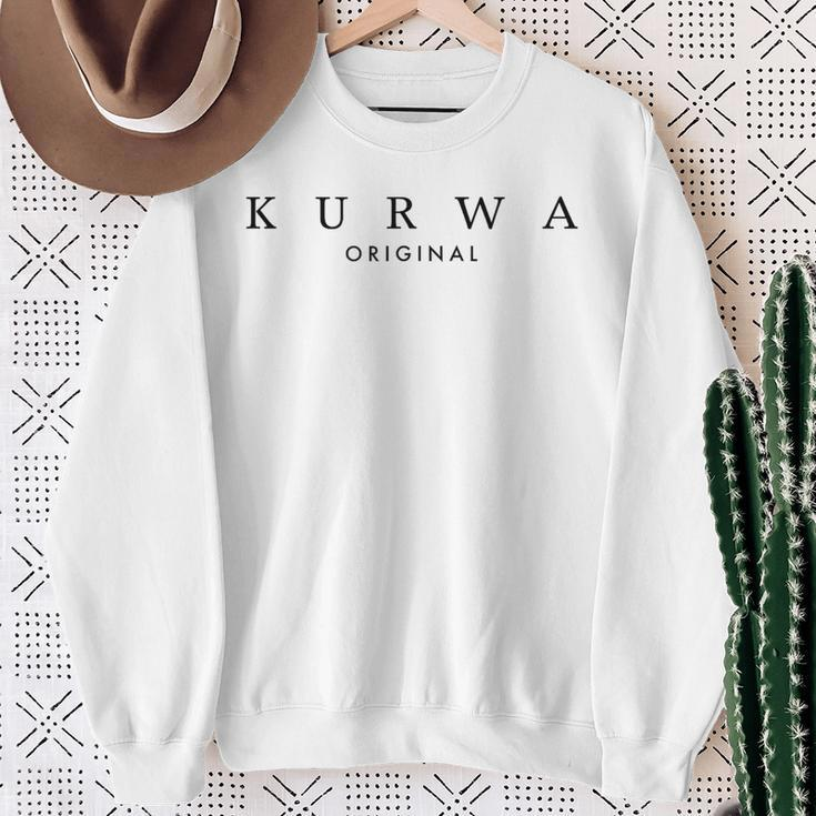 Kurwa Original Polish Sweatshirt Geschenke für alte Frauen