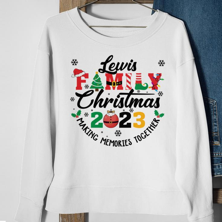Lewis Family Name Christmas Matching Surname Xmas Sweatshirt Gifts for Old Women