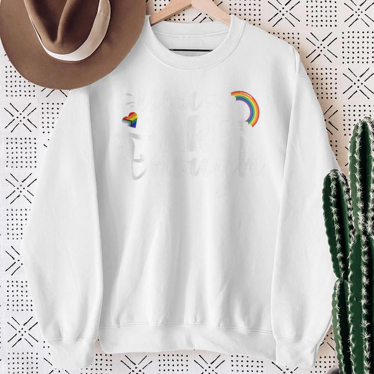 Lgbtq You Are Enough Rainbow Sweatshirt Gifts for Old Women