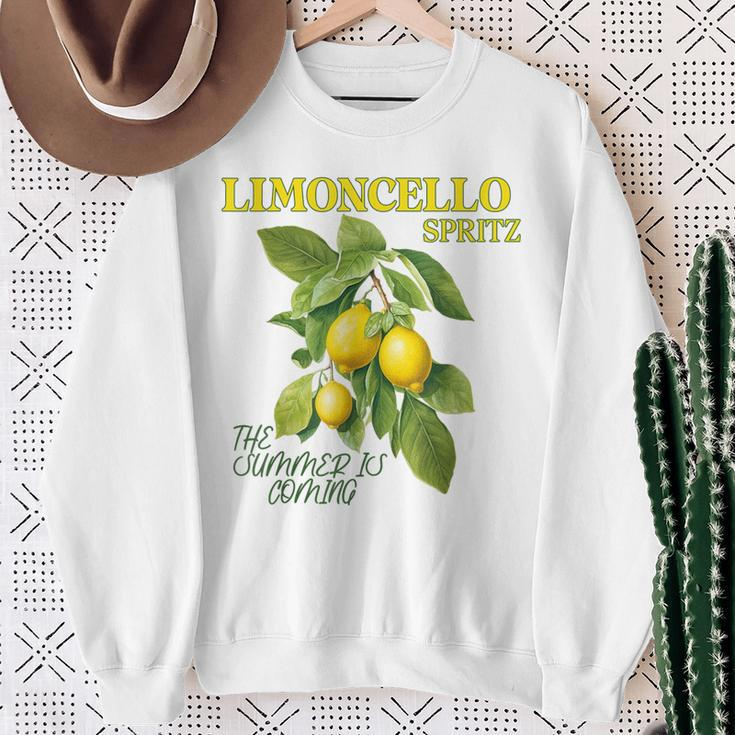 Limoncello Spritz X Lemons Liqueur Lemon Liqueur Lemon Fun Sweatshirt Geschenke für alte Frauen