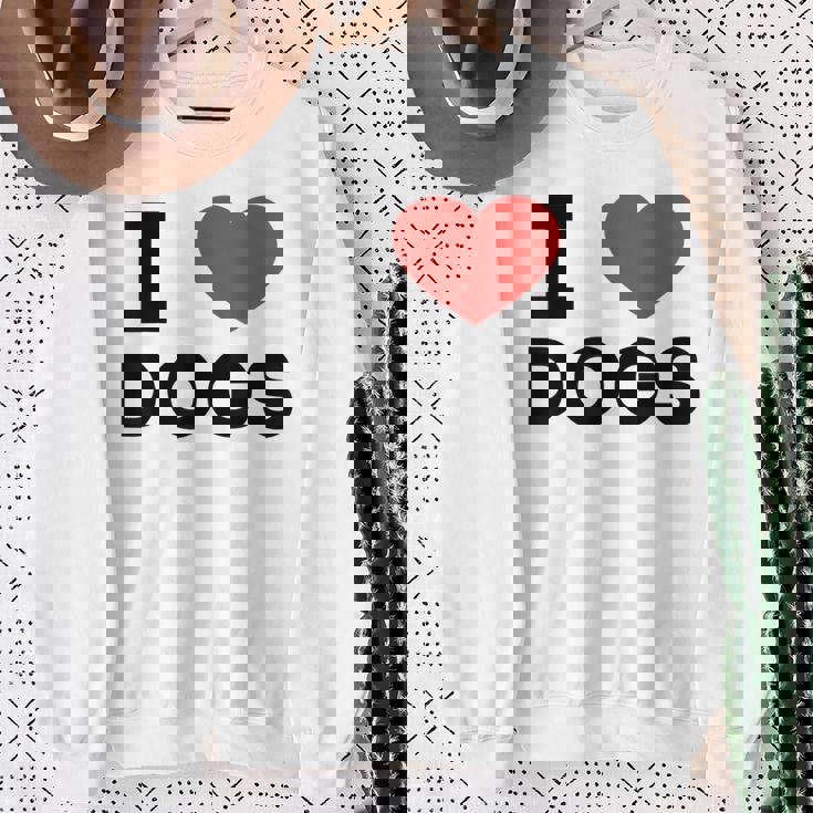 I Love Dogs Amante De Los Perros Retro I Heart Dogs Camisa de entrenamiento Regalos para ancianas