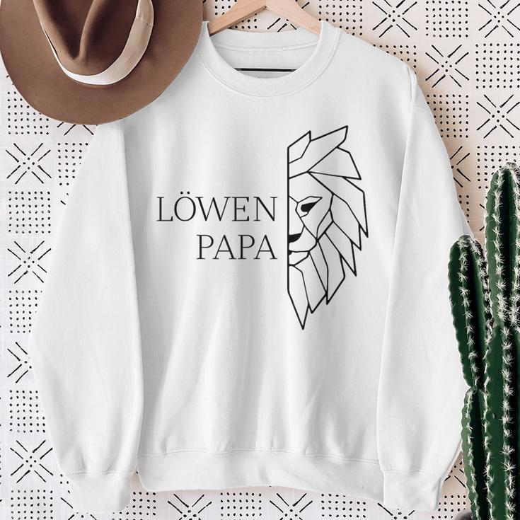 Löwen Papa S Sweatshirt Geschenke für alte Frauen