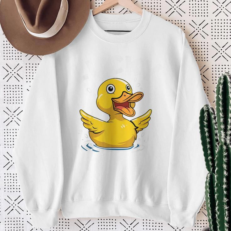 Lucky Rubber Ducks Duckling Duckies Sweatshirt Gifts for Old Women