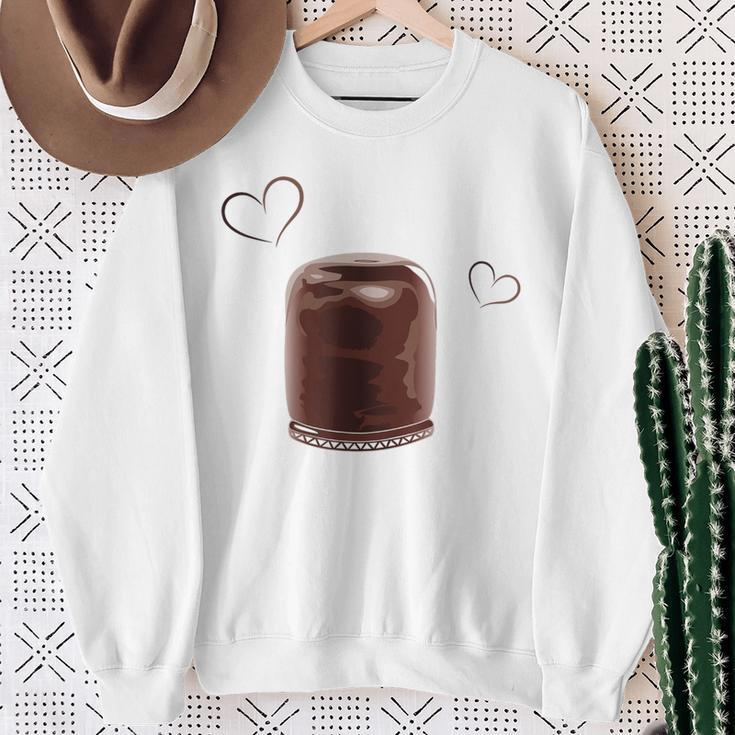 Lustiges Pudding-Liebhaber Sweatshirt, Herziges Motiv für Fans Geschenke für alte Frauen