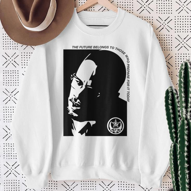 Malcom Future Civil Rights X Quote Sweatshirt Gifts for Old Women