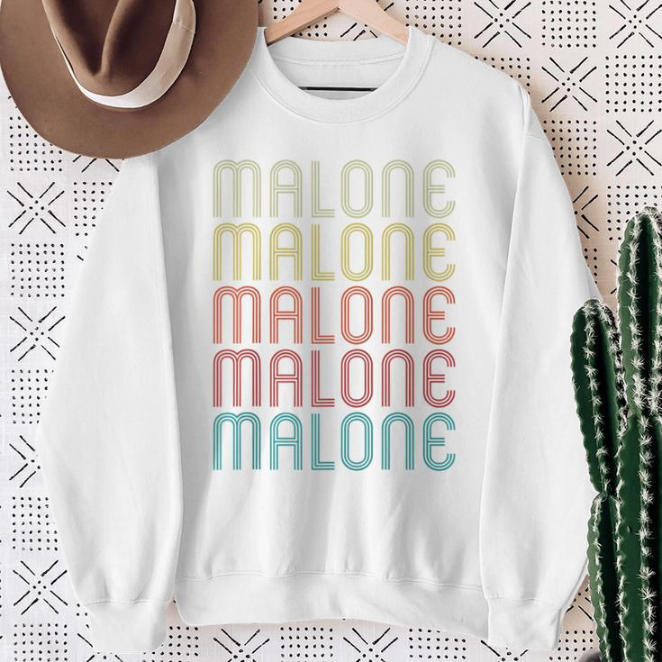 Malone Retro Vintage Style Name Sweatshirt Gifts for Old Women