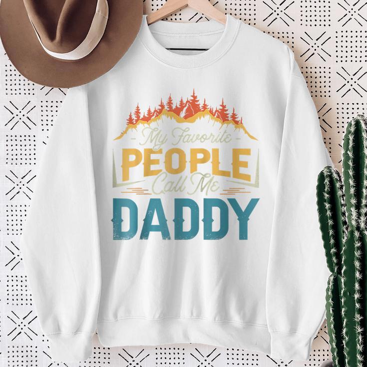 Meine Lieblingsleute Nennen Mich Papa Raglan Sweatshirt Geschenke für alte Frauen