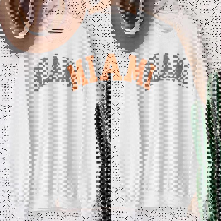 Miami Florida Retro Vintage Weathered Sweatshirt Gifts for Old Women Miami Florida Retro Vintage Weathered Sweatshirt Gifts for Old Women