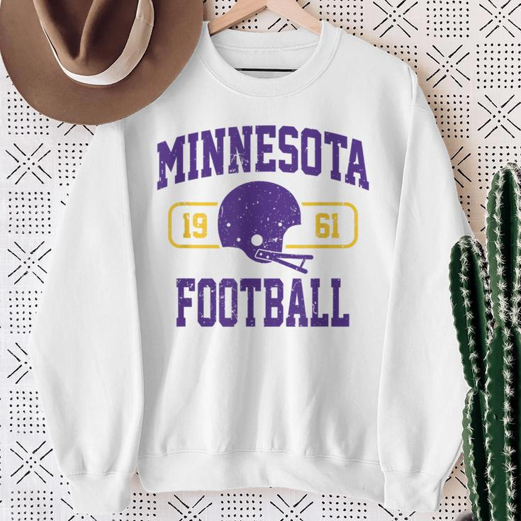 Minnesota Football Athletic Vintage Sports Team Fan Sweatshirt Gifts for Old Women