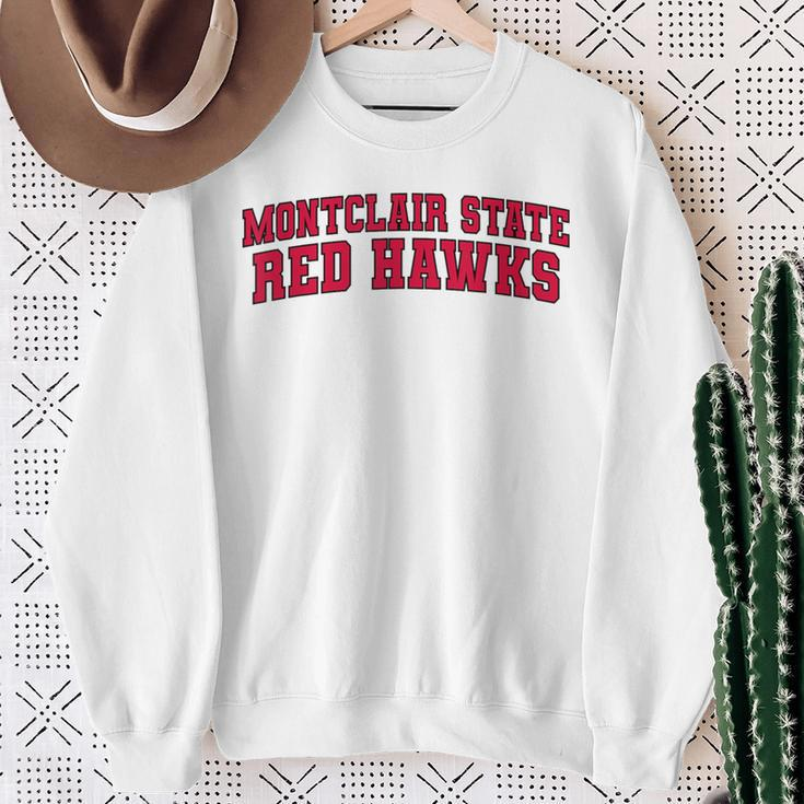 Montclair State University Red Hawks Arch01 Sweatshirt Gifts for Old Women