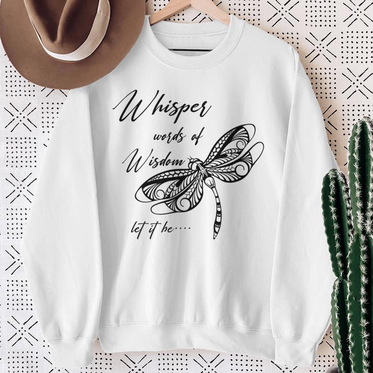 Music Lover Motivational Quote Whisper Word Of The Wisdom Sweatshirt Gifts for Old Women