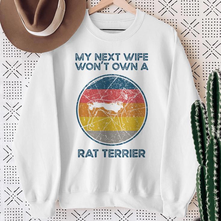 Nächste Frau Wird Keinen Hund Besitzen Ehemannater Ratte Terrier Papa Sweatshirt Geschenke für alte Frauen