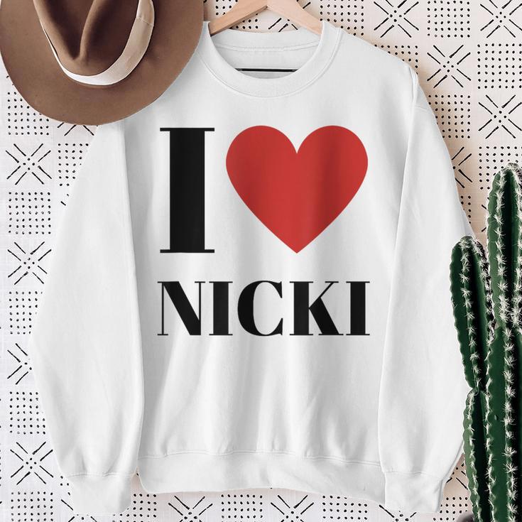 Name Geschenke Idee Lustig Nicki Sweatshirt Geschenke für alte Frauen